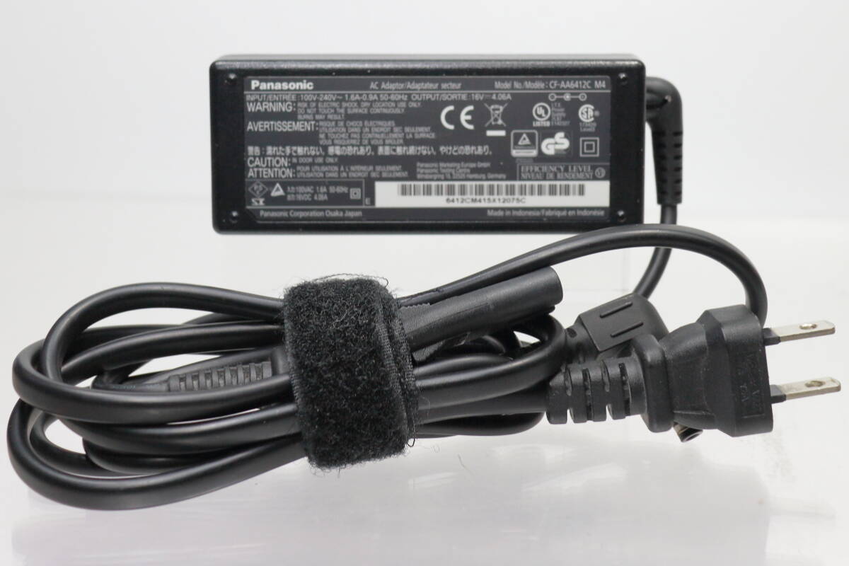 Panasonic 純正ACアダプタ CF-AA6412C M4 / Let’s note CF-SZ・SX・NX・LXシリーズ用 / 16V 4.06A / 中古品 電源コード付