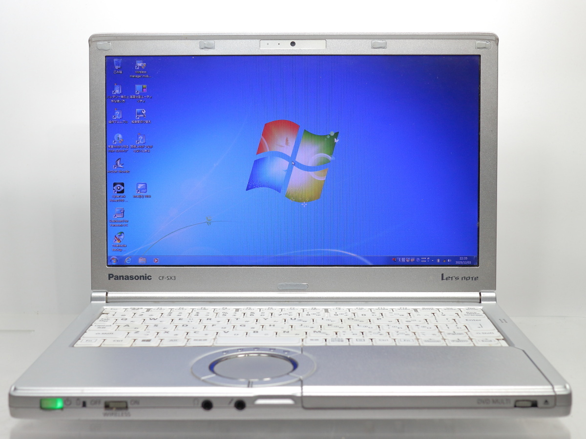 Panasonic Let’s note SX3 CF-SX3YDHCS/Core i5-4200U vPro/8GBメモリ/SSD256GB/DVD/12.1TFT HD+/Windows7 Pro リカバリ領域有 #1205