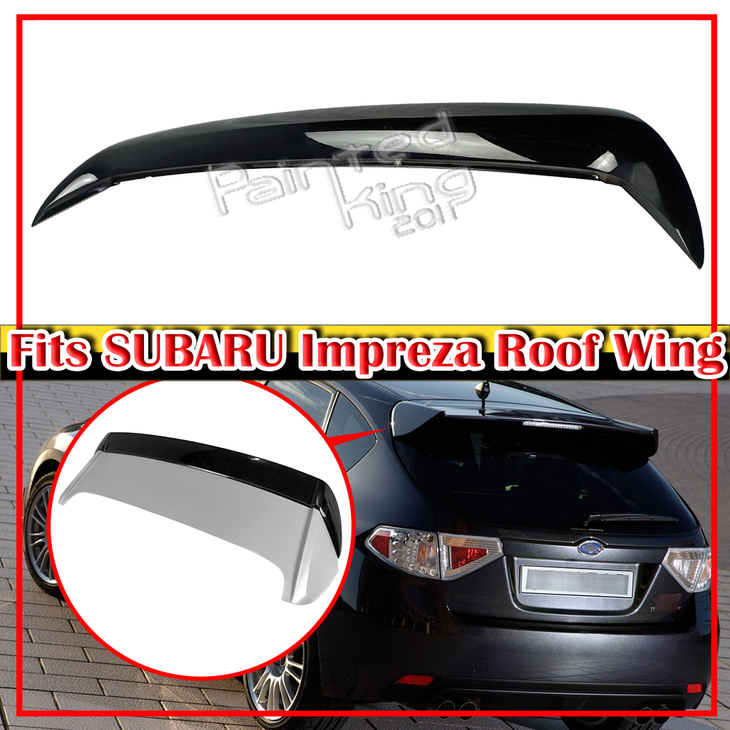 [在庫品] インプレッサ WRX STI (GR) 5ドア ルーフスポイラー ウイングスポイラー用トップスポイラー ABS 素地 塗装なし 2008-2014 V TYPE
