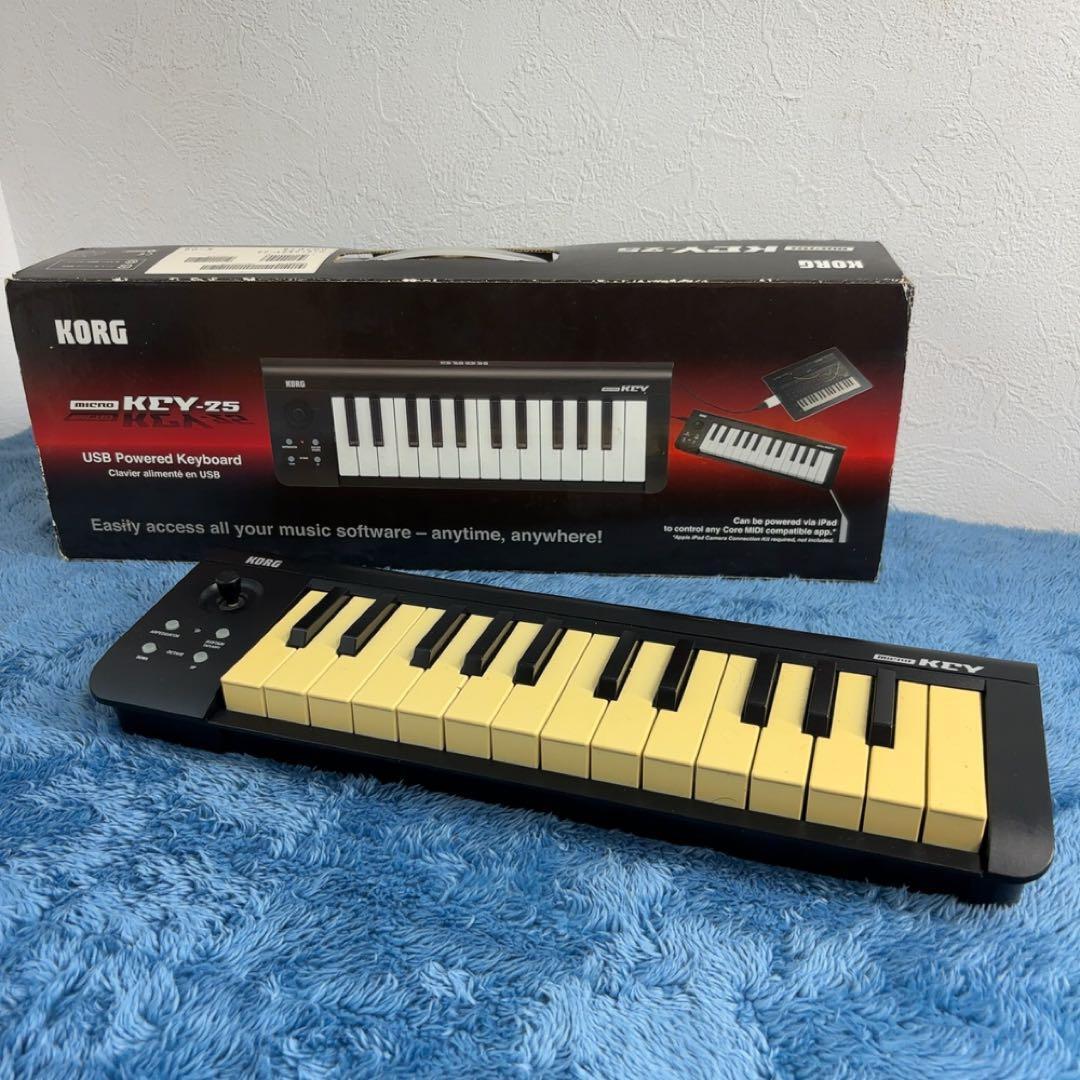 KORG microKEY-25 25鍵 USB MIDIキーボード 動作未確認