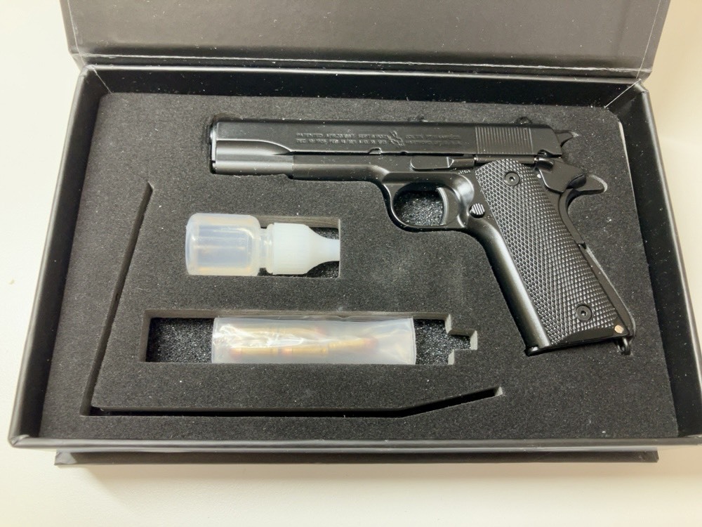 ★M1911 ミリタリーモデル モデルガン ミニチュア 合金製 ブラック おもちゃ コレクション ALLOYARMY