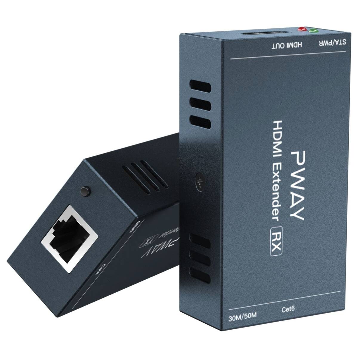 HDMIエクステンダー 1080P Cat5e/Cat6/Cat7 50m/164フィート 非圧縮HDMIイーサネット YT1278