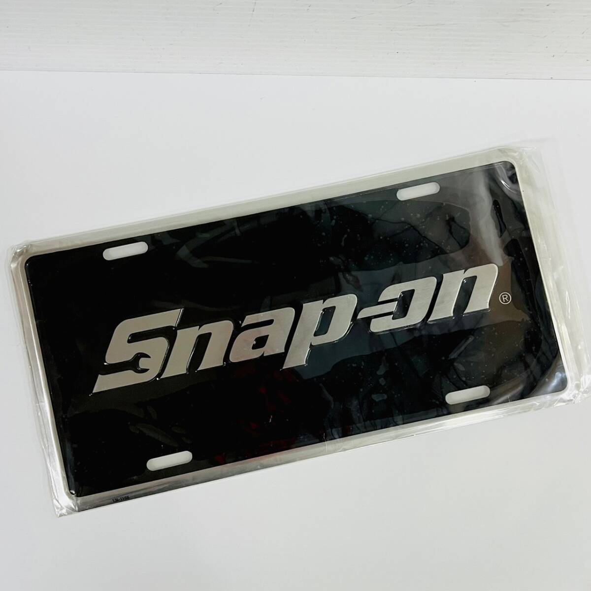 ★未使用未開封品 Snap-on スナップオン ナンバープレート ライセンスプレート 領収OK w1220-1-2b