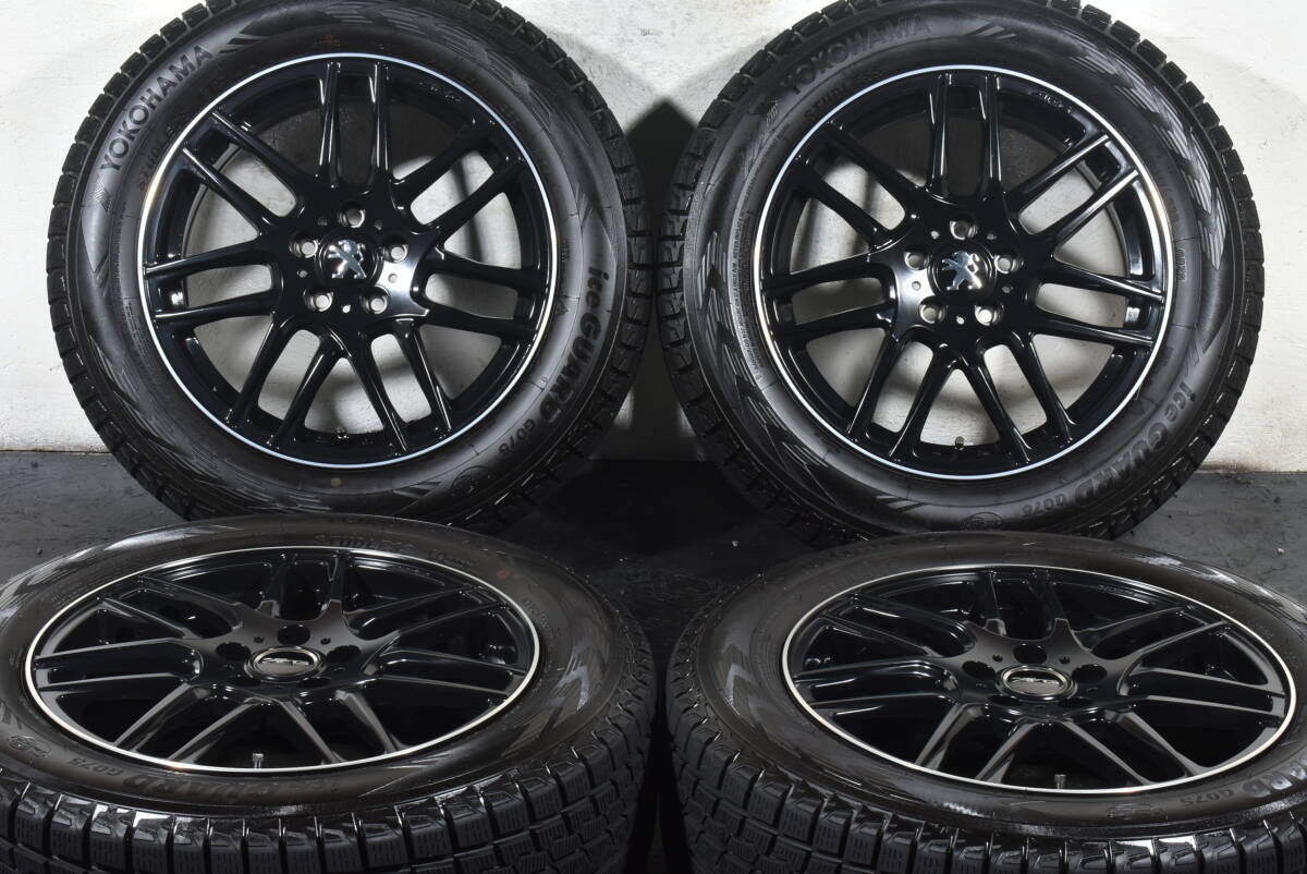 ☆BIGWAY EURO AFG 17インチ☆PCD108 7J +47☆ヨコハマ アイスガード G075☆225/60R17☆プジョー 3008 4008 5008 シトロエン☆