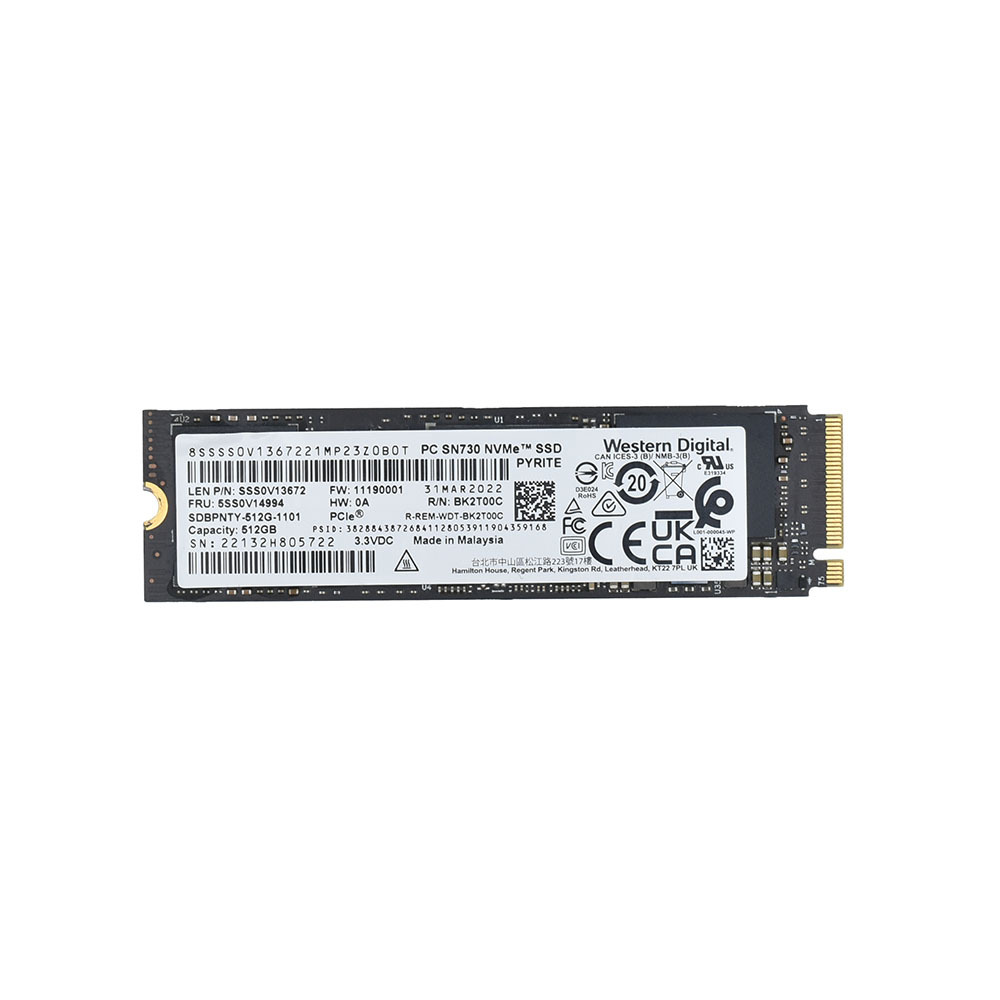 ThinkPad E14 Gen 3 14inch 20Y7-002JJP SSD 512GB PC SN730 NVMe WD 交換用 中古パーツ Lenovo