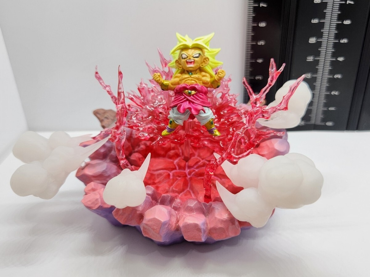 ドラゴンボール ドラカプ風 ジオラマフィギュアUDM 超サイヤ人 ブロリー[25L13検]FigurineドラケシDRAGON BALL二次元彩色 塗装 リペイント