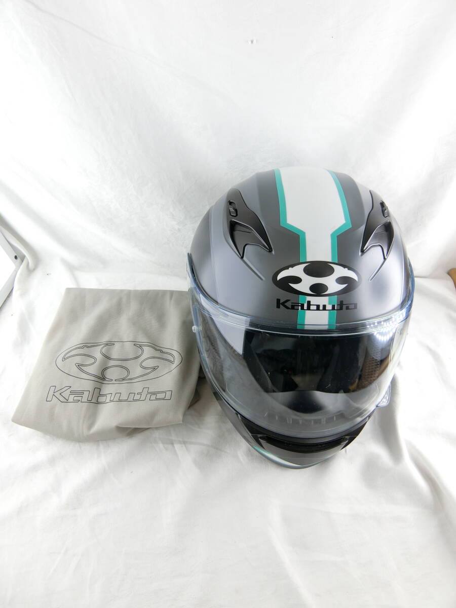 【インカム付き】OGK KABUTO カブト KAMUI3 カムイ フルフェイスヘルメット Lサイズ SYGN HOUSE サインハウス B+COM ONE ラインカスタム
