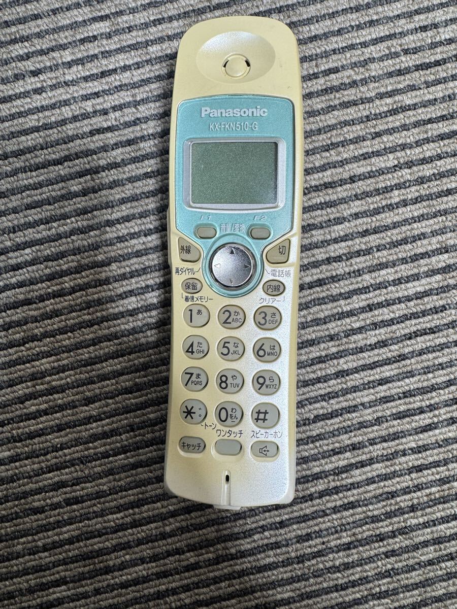 子機のみ　Panasonic　パナソニック　KX-FKN510-G　　中古　動作未確認