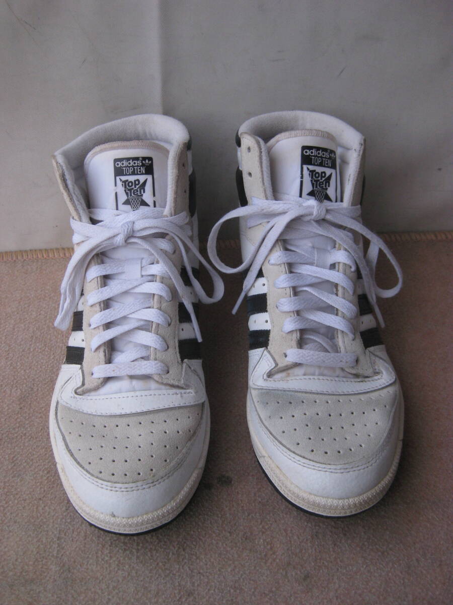 ★adidas　ハイカットスニーカー　TOP TEN RB　　GX0741　 白　黒　　２６.0cm 　 美品