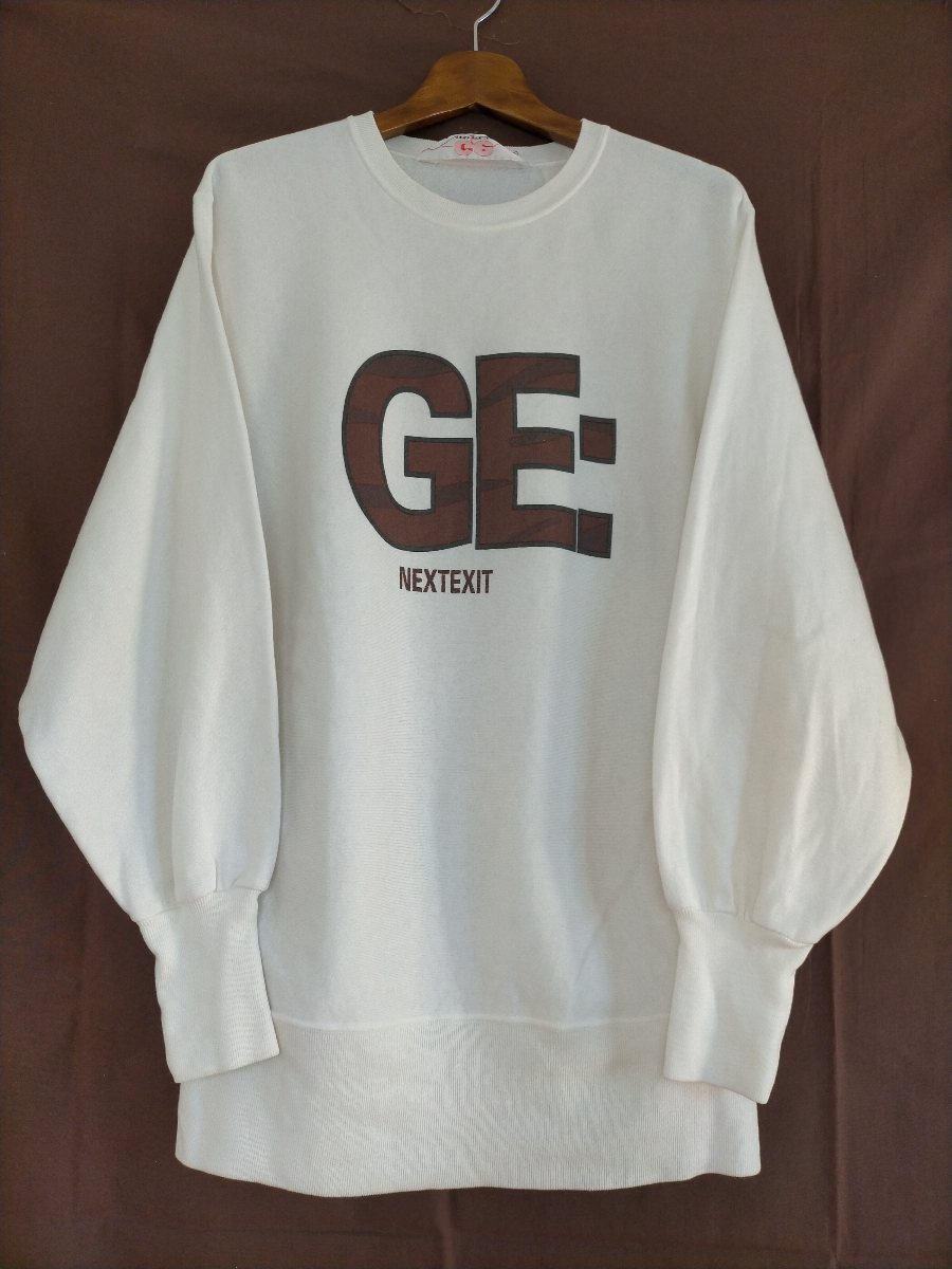 希少 90s 初期 GOODENOUGH グッドイナフ GEロゴ スウェット size-L ★アーカイブ