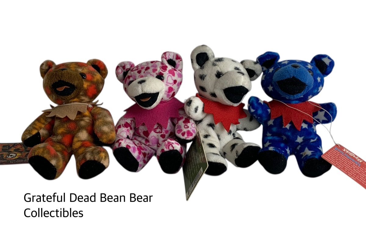 【F】Grateful Dead Bean Bear Collectibles グレイトフル・デッド ビーン.ベア アンクル・サム 他 現状品 4点 まとめ★1920-1/flok/ef805