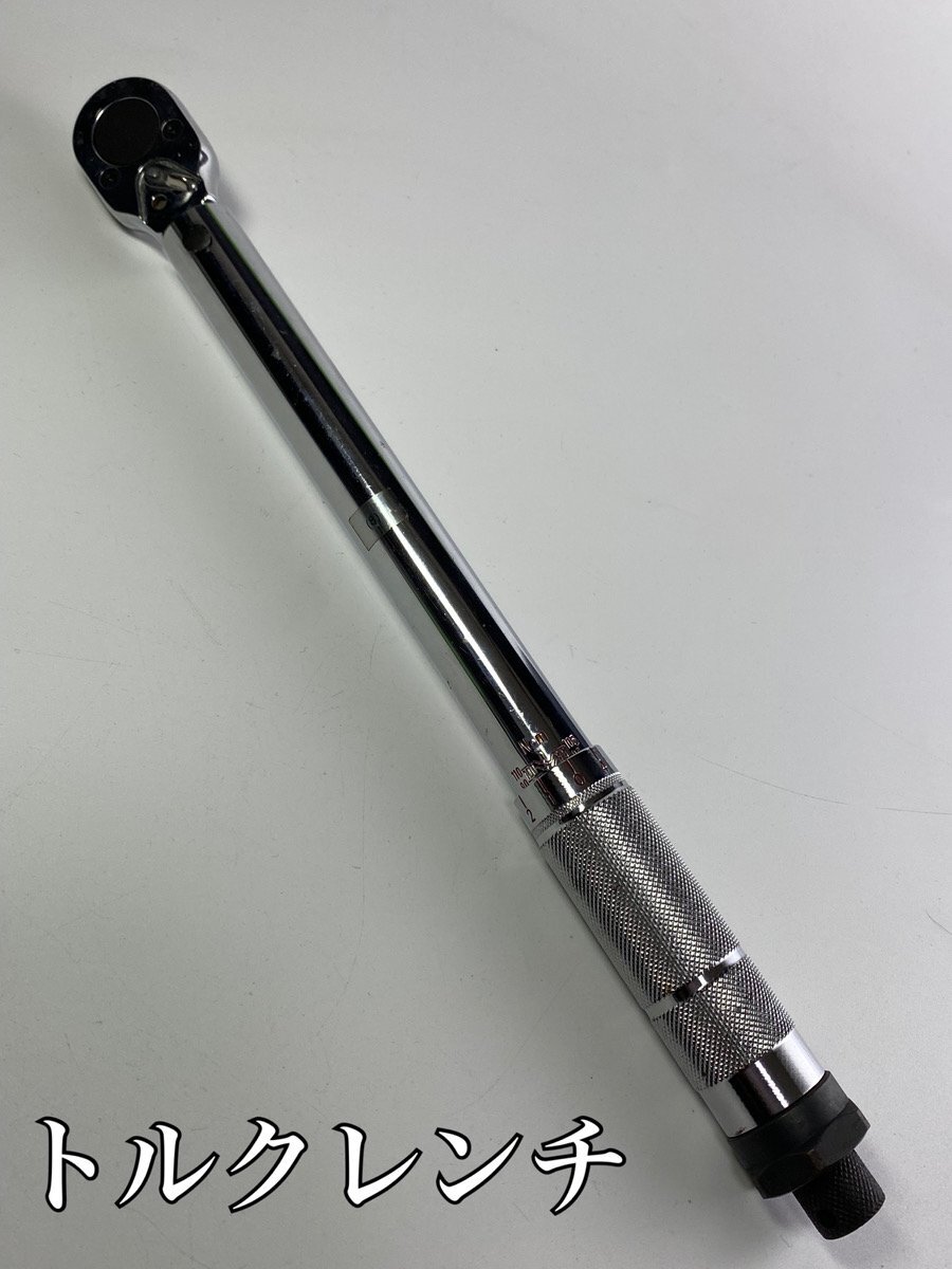 【F】トルクレンチ 整備道具 タイヤ交換道具 直径37㎝ 車 バイク 修理工具 点検工具 現状品★1997-4/flok/er50020