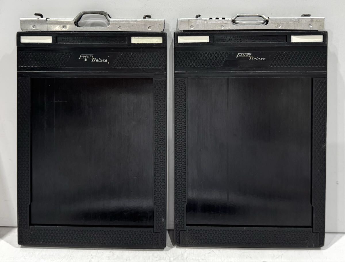 251211A☆ FIDELITY Deluxe 4×5 CUT FILM HOLDER ２個セット ♪配送方法＝おてがる配送ネコポス♪