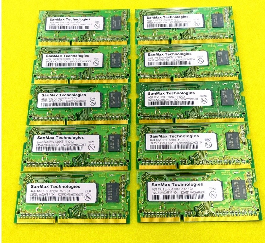 $【4GBx10枚/合計40GB】SanMax DDR3L-1600 PC3L-12800E ECC Unbuffered DIMM サーバー/ワークステーション用メモリ