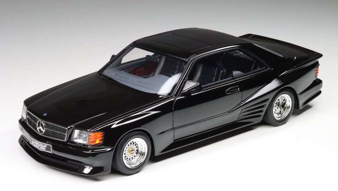 オットーモビル 1/18 メルセデス 560 SEC ケーニッヒ 1992 スペシャル ブラック Otto Mobile Mercedes 560SEC KOENIG Special black OT1134