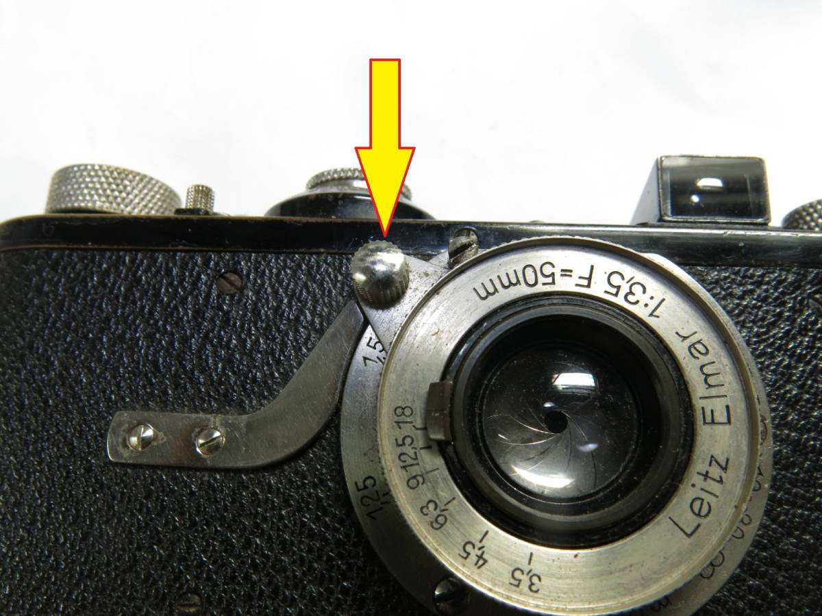 Leica-1a infinity Lock ライカ 無限遠ストッパー フォーカスレバー 距離レバーツマミ ニッケルネジ (34)