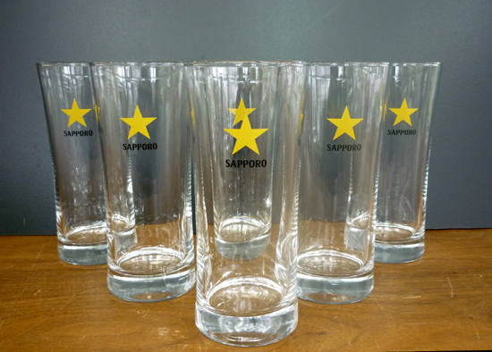 未使用品 長期保管品 SAPPORO K577 400型 ビアタンブラー 6点セット ビアグラス ビールグラス ビールタンブラ― サッポロビール