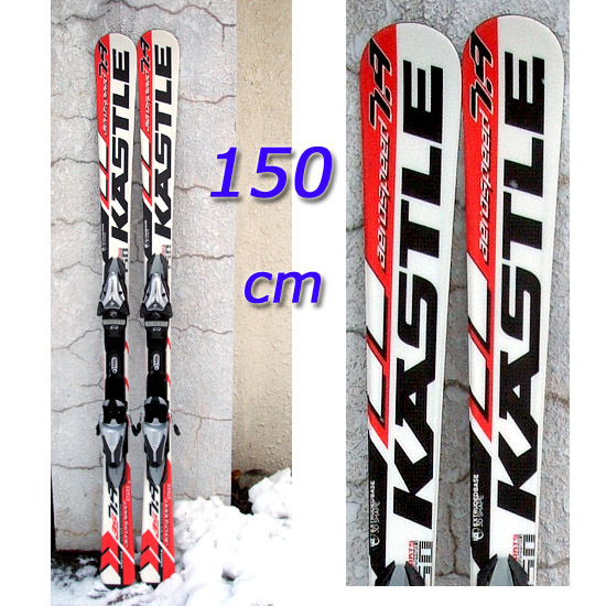 ◎ 150cm カービングスキー 2点セット　板 KASTLE AEROSPEED 7.9 ケスレー ホワイト×レッド/ビンディング チロリア 10RF　札幌市 平岸店