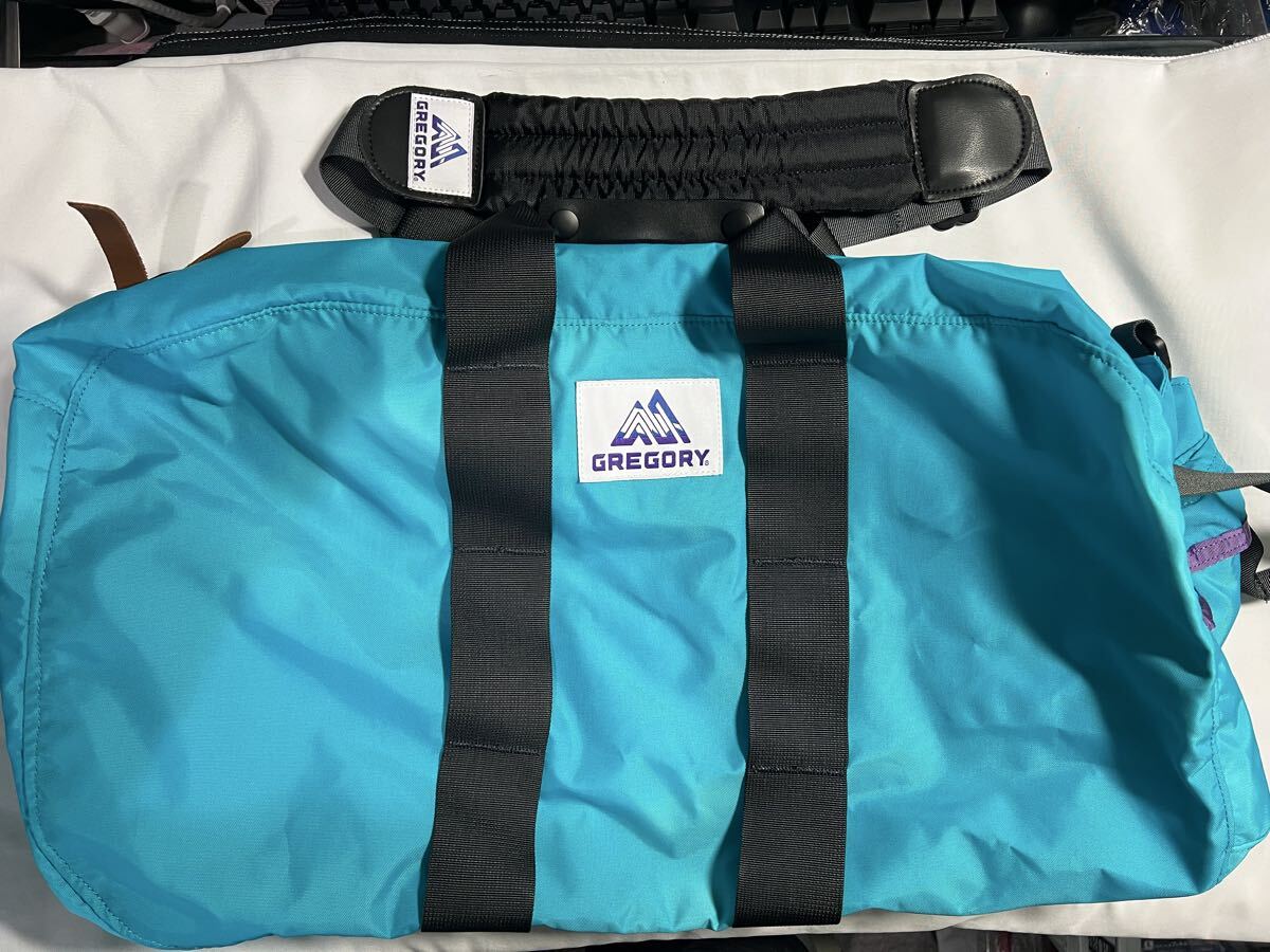 極美品　GREGORY×BEAMSBOY　ボストンバッグ　ターコイズ　Mサイズ