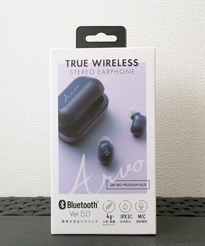 ●BB●数量限定 新品 Bluetooth ver5.0 カナル型ワイヤレスイヤホン Q.B-08.2BL ブルー (管理No-GR)