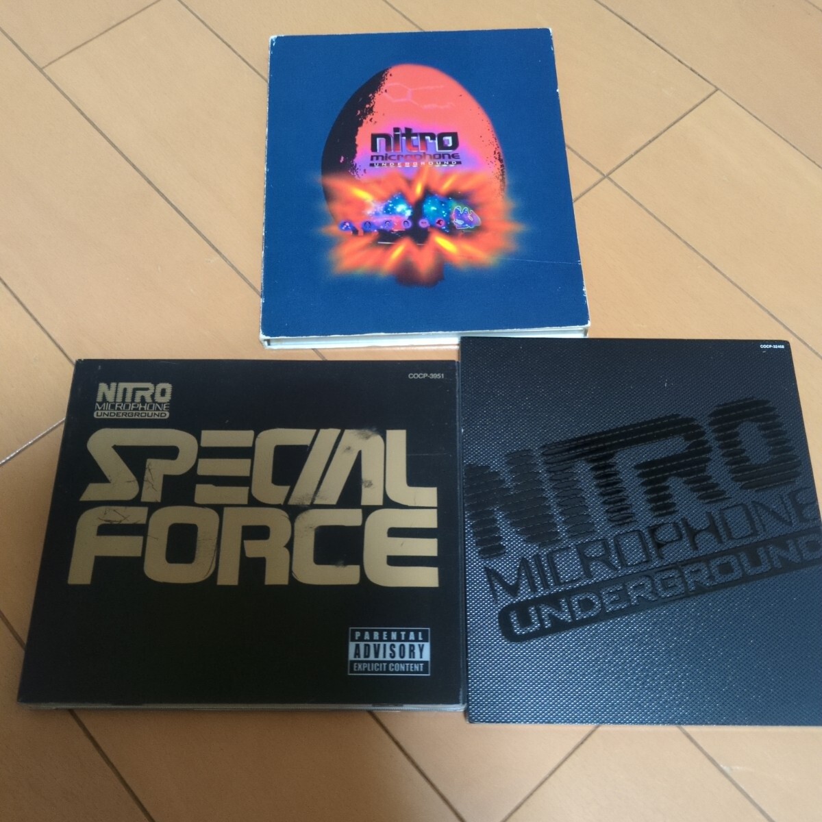 NITRO MICROPHONE UNDERGROUND　CD　3枚　ニトロ　ナイトレイド　HIPHOP　ヒップホップ　MURO 