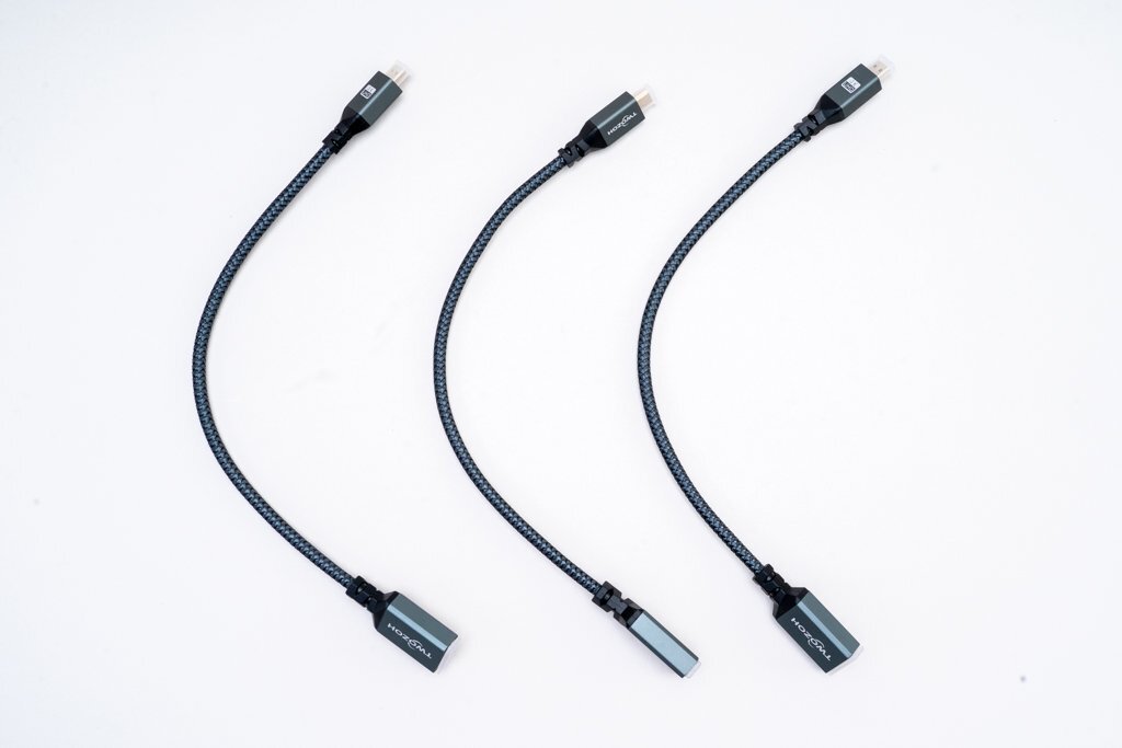TWOZOH HDMI(メス)-マイクロHDMI(オス)ケーブル 約19cm×3本セット中古品　25121214
