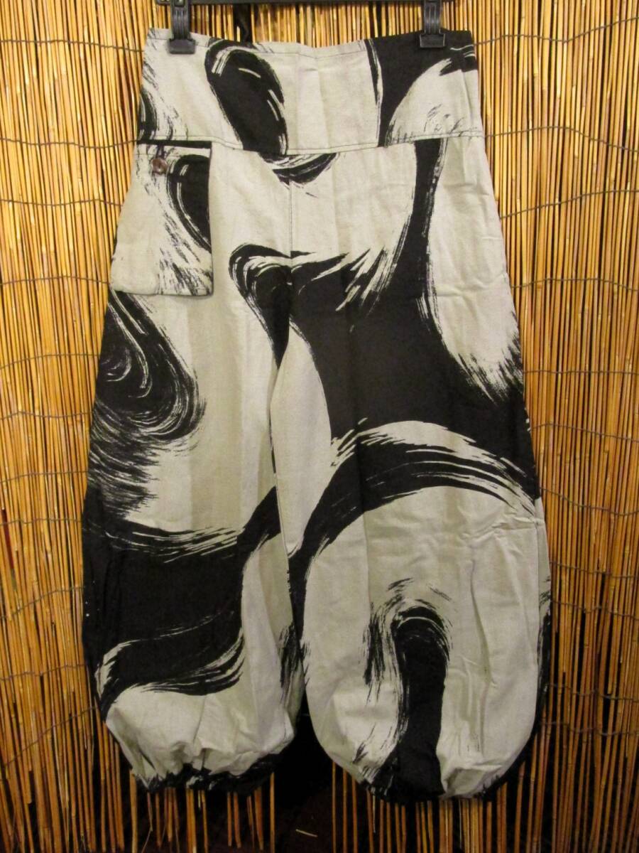 【ＳＡＬＥ】⑨新品＊男女兼用＊コットン素材＊和風プリント＊ポケット付き＊ふんわり＊アラジンパンツ