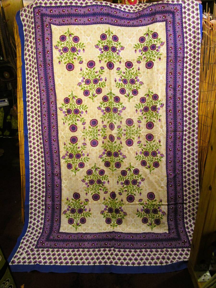 【２１６ｃｍ×１４８ｃｍ】⑭新品＊インド綿＊マルチクロス