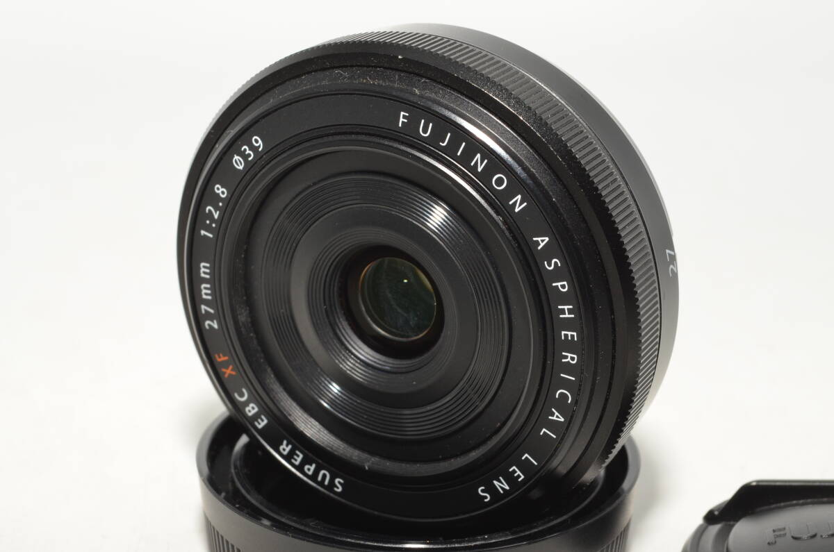 251165★極上★FUJIFILM XFレンズ FUJINON XF27mm F2.8 単焦点 広角 F XF27mmF2.8 ブラック
