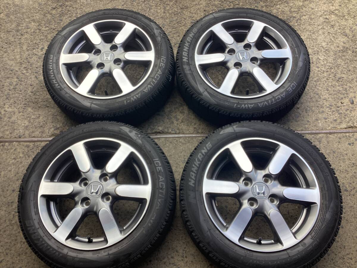 M9005 HONDA N-ONE純正 14インチ 4.5J +40 100/4H＆155/65R14 ミゾあり スタッドレス 4本