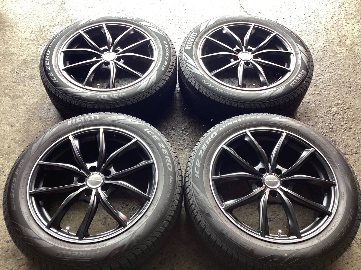 M9026 Lehrmeister 19インチ 8J+21 8J+8 112/5H＆235/55R19 ミゾ有 スタッドレス 4本 ポルシェ マカン 
