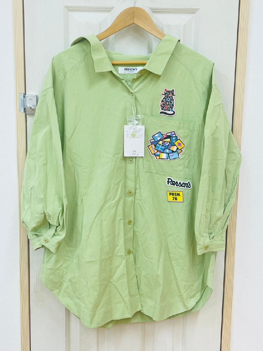 PERSON'S NOBUO IKEDA パーソンズ フード付 ジャケット 綿 サイズ L ボタン タグ付き 美品