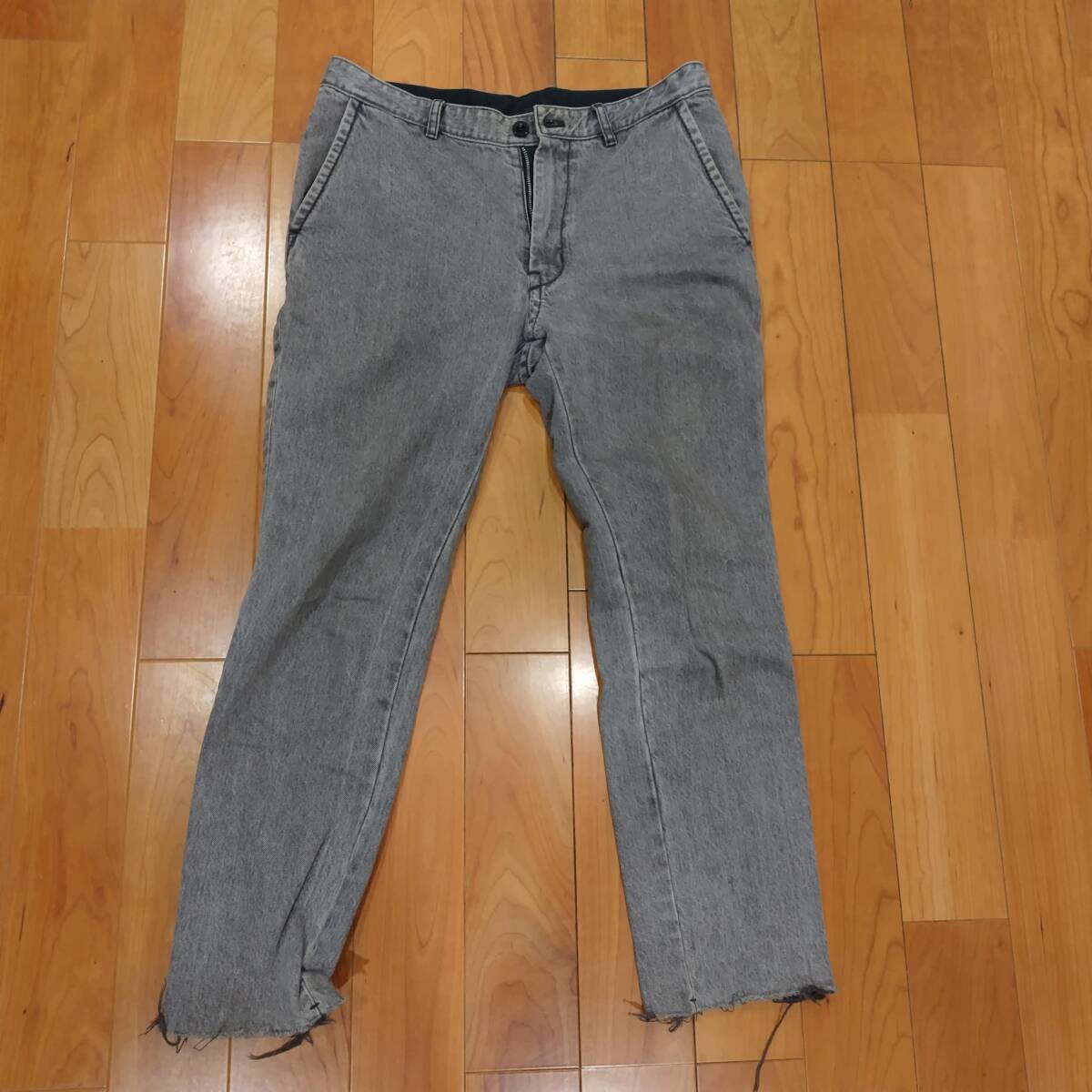sacai サイドラインデニム パンツ 定価38，880円 size2 ブラック 17-01236M/サカイ