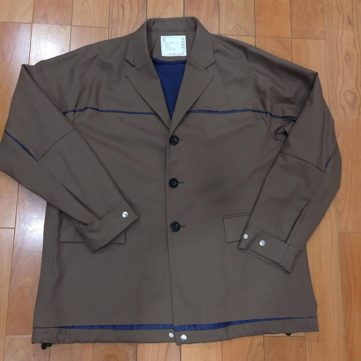 Sacai 22-02802M ジャケット ライトブラウン/size２/サカイ