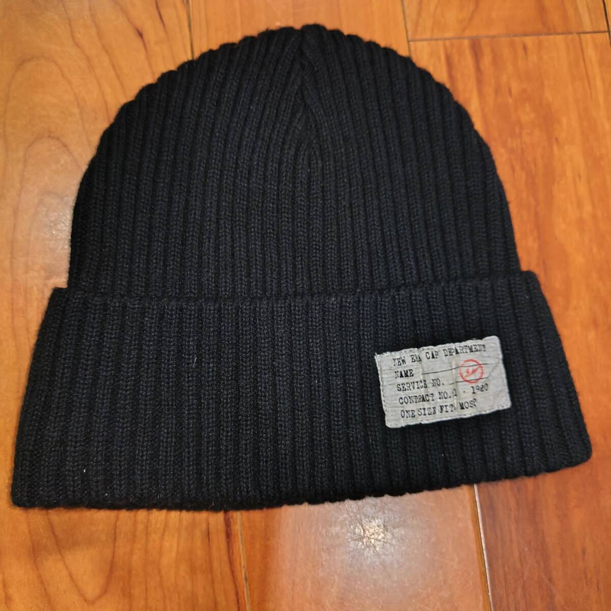 fragment design × NEWERA コラボニットキャップ フリーサイズ ブラック/フラグメント ニューエラ