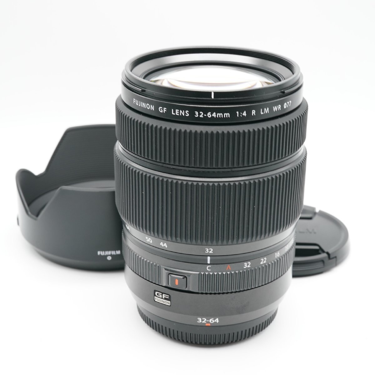 ほぼ新品 フジフイルム FUJIFILM GF 32-64mm F4 R LM WR あると嬉しい純正フード付！