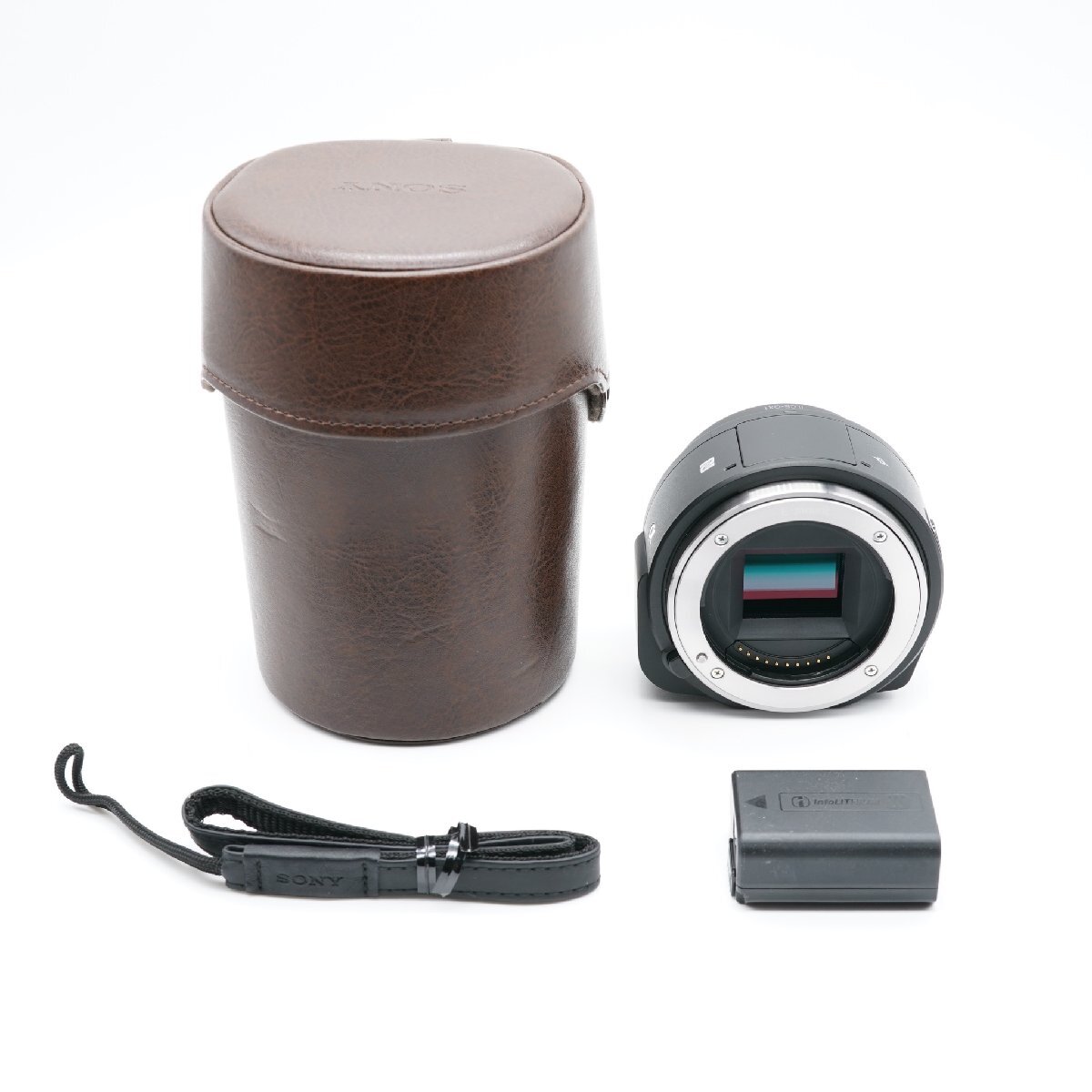 ほぼ新品 ソニー SONY ILCE-QX1 ボディ あると嬉しい純正ケース(LCS-QXA)付！