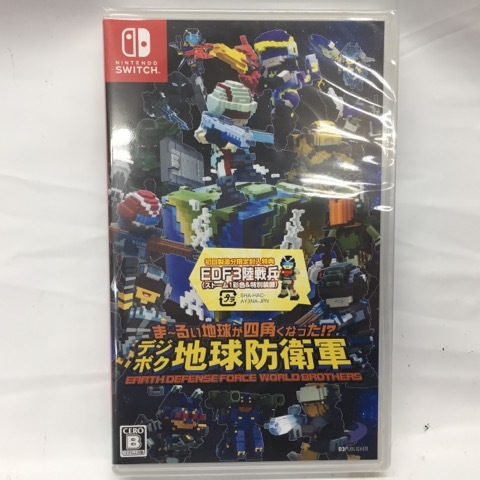 g223012 【新品・未開封】switch ま～るい地球が四角くなった!? デジボク地球防衛軍 EARTH DEFENSE FORCE: WORLD BROTHERS スイッチソフト