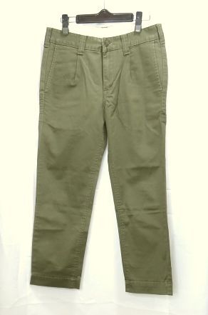 Lee TROUSER SIZE S リー タック入り トラウザー チノパンツ ワークパンツ カラーチノ テーパードチノパン トラウザーパンツ 