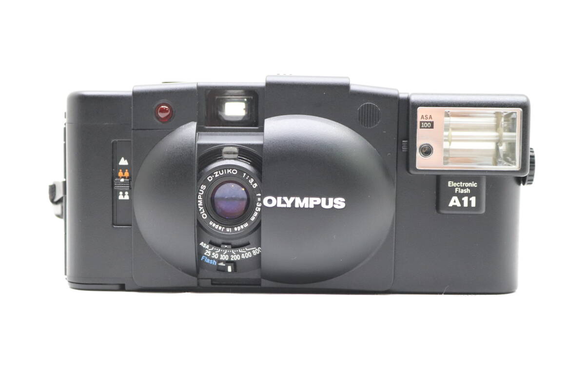 ★美品★OLYMPUS オリンパス XA2 + A11 D.ZUIKO 35mm F3.5 コンパクトフィルムカメラ！ OK9049