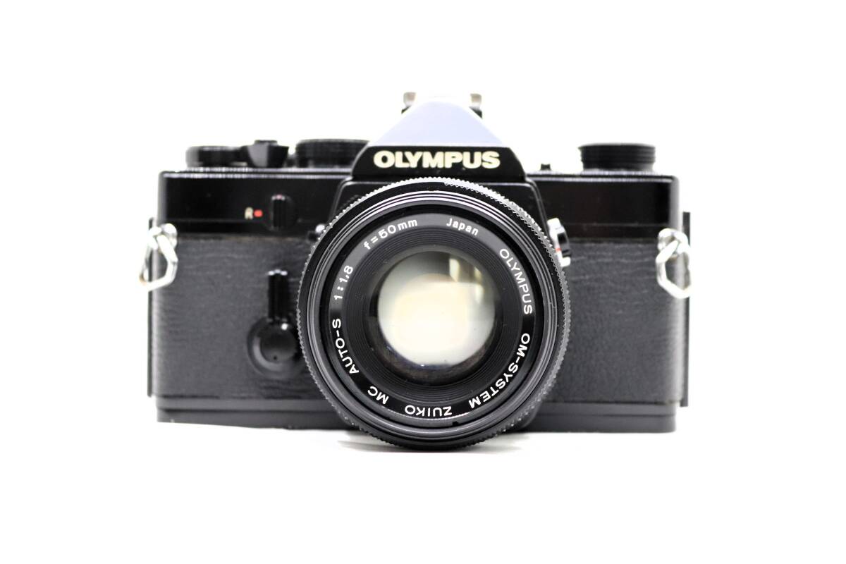 ★良品★OLYMPUS オリンパス OM-1＋MC ZUIKO Auto-S 50mm F1.8 ブラックボディ！レンズセット OK9052