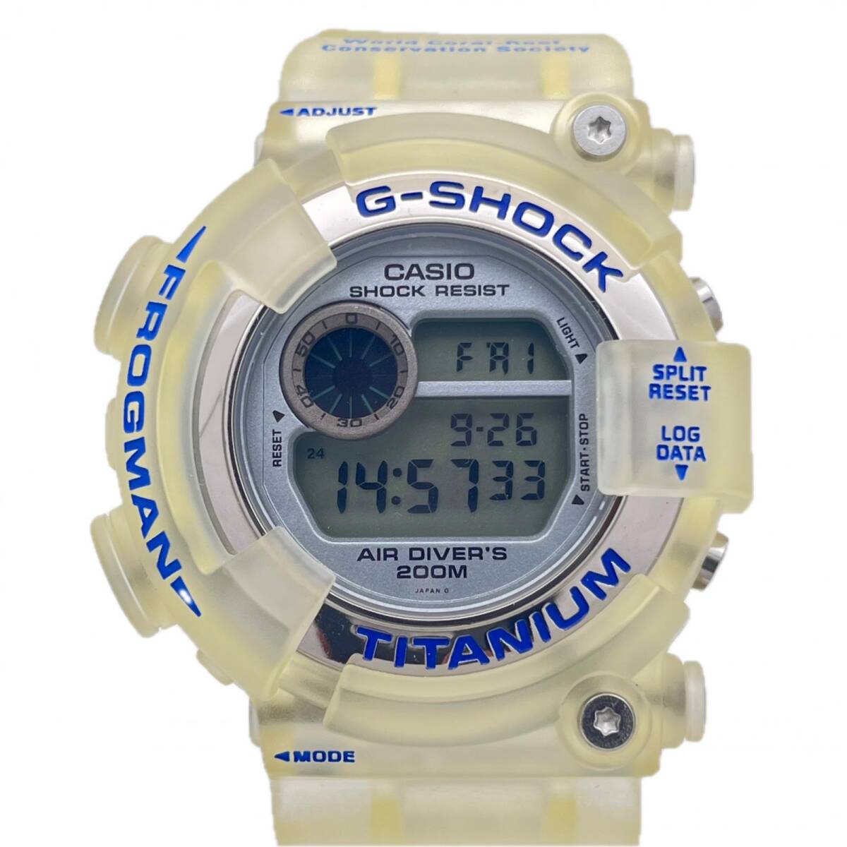 CASIO G-SHOCK カシオ ジーショック 腕時計 DW-8201WC クォーツ フロッグマン W.C.C.S 世界サンゴ礁保護協会 ◆2006
