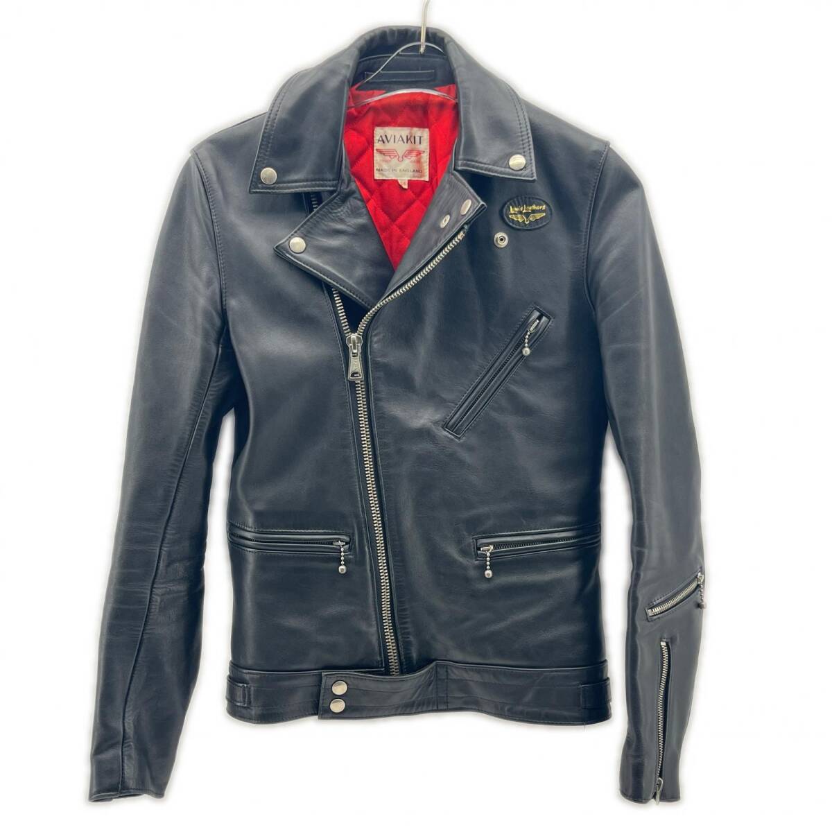 Lewis Leathers AVIAKIT ルイスレザー アヴィアキット ダブル ライダースジャケット SIZE 34 ブラック ◆2006