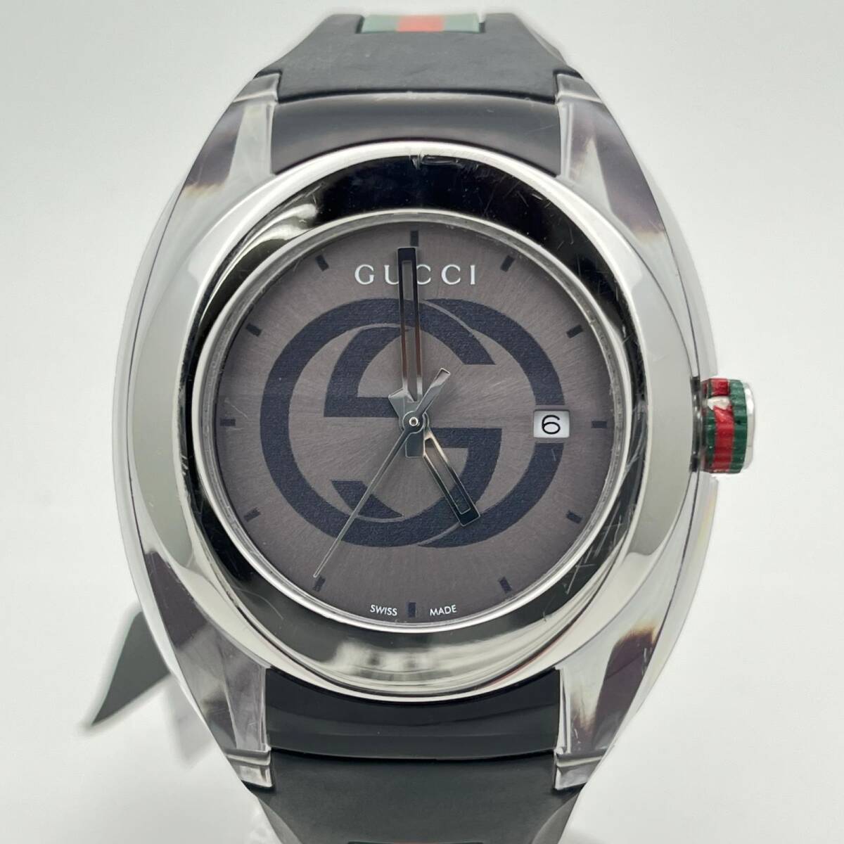 ジャンク品 GUCCI グッチ シンク 腕時計 137.1 YA137116 SYNC クォーツ 18276295 ◆2006