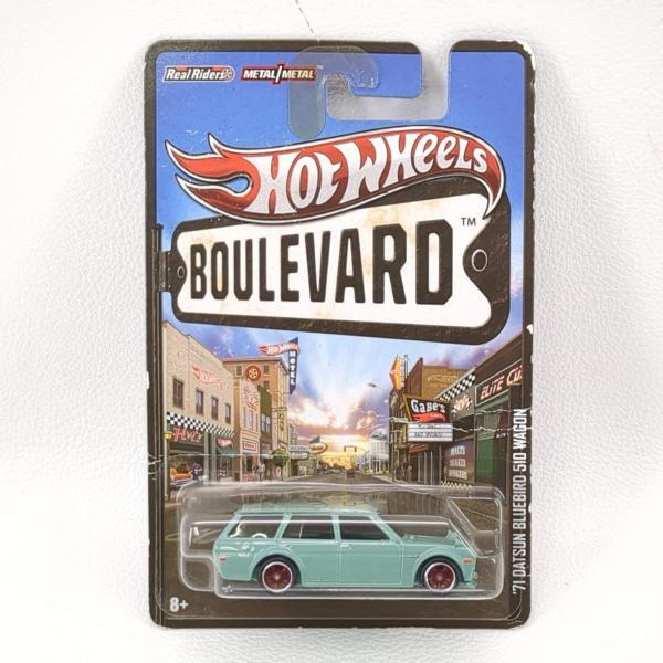 【未開封】 HOT WHEELS BOULEVARD ’71 DATSUN BLUEBIRD 510 WAGON ミニカー ダットサン ブルーバード ワゴン ホットウィール ◆2003