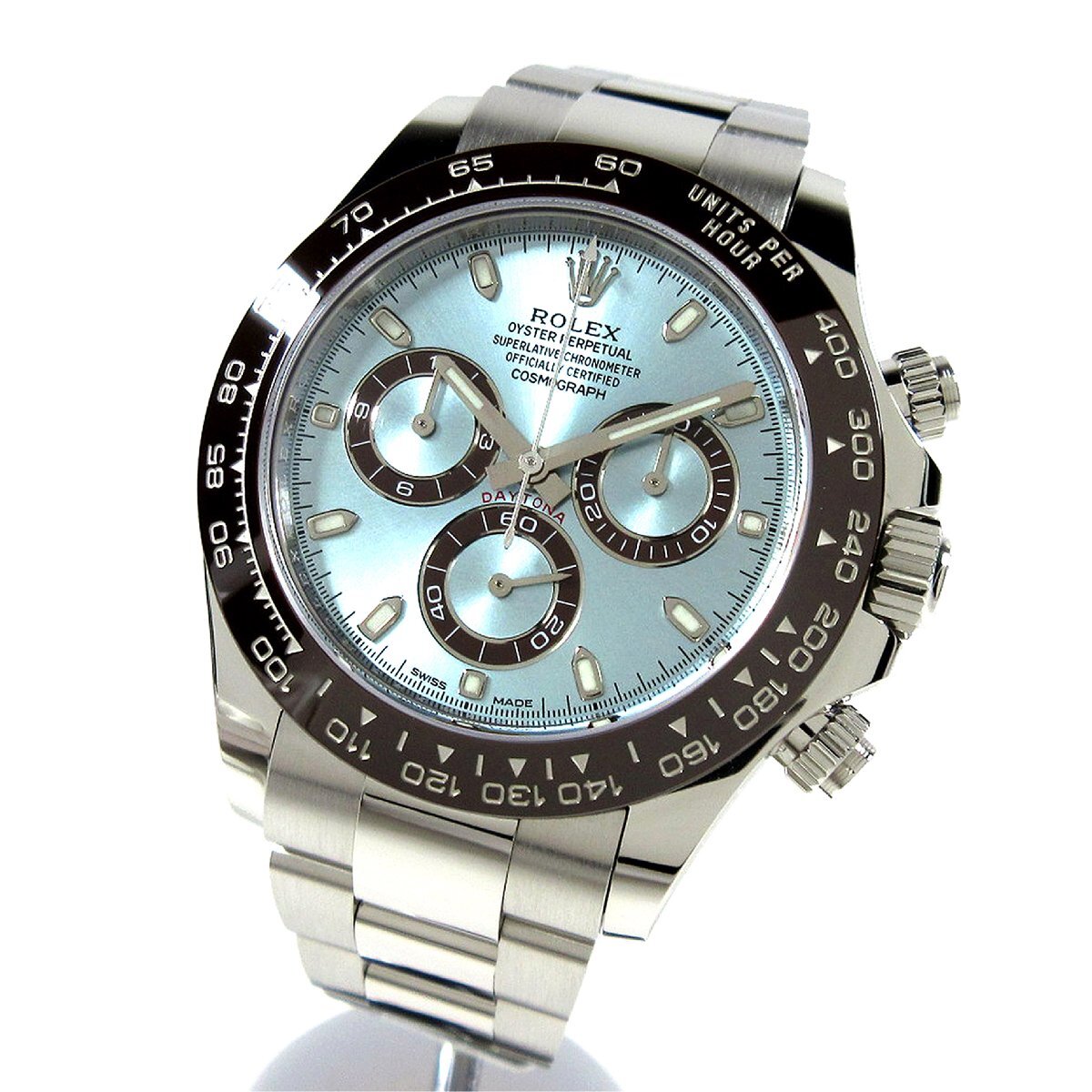 ロレックス 116506 デイトナ プラチナ Pt950 アイスブルー文字盤 メンズ 自動巻 時計 G付 国内正規品(購入日：2014年) R1