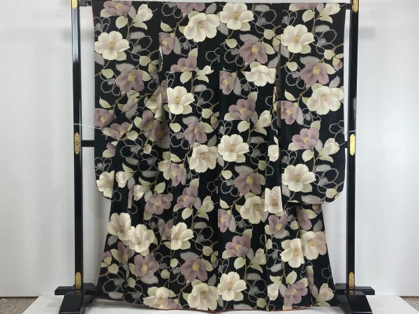 ▼三作▼新品　高級ブランド　振袖　H.L　洗える着物　F18