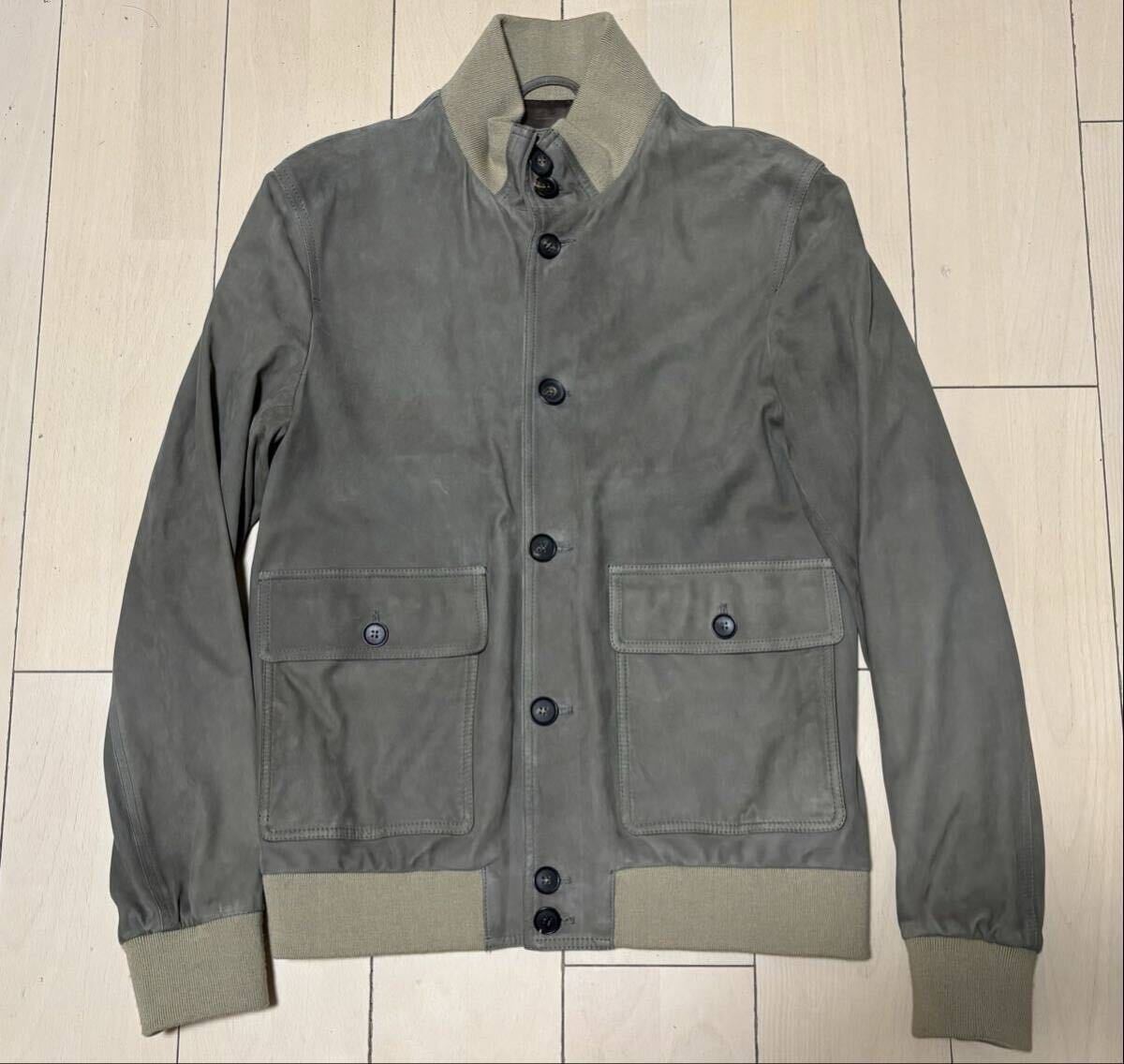 限定 少量生産モデル 「RING JACKET Napoli リング ヂャケット ナポリ」 極上羊革スエード レザーブルゾン バルスター イタリア・メイド