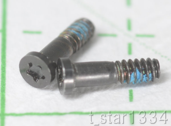 iPhone5/5S パーツ 星型ネジ ブラック