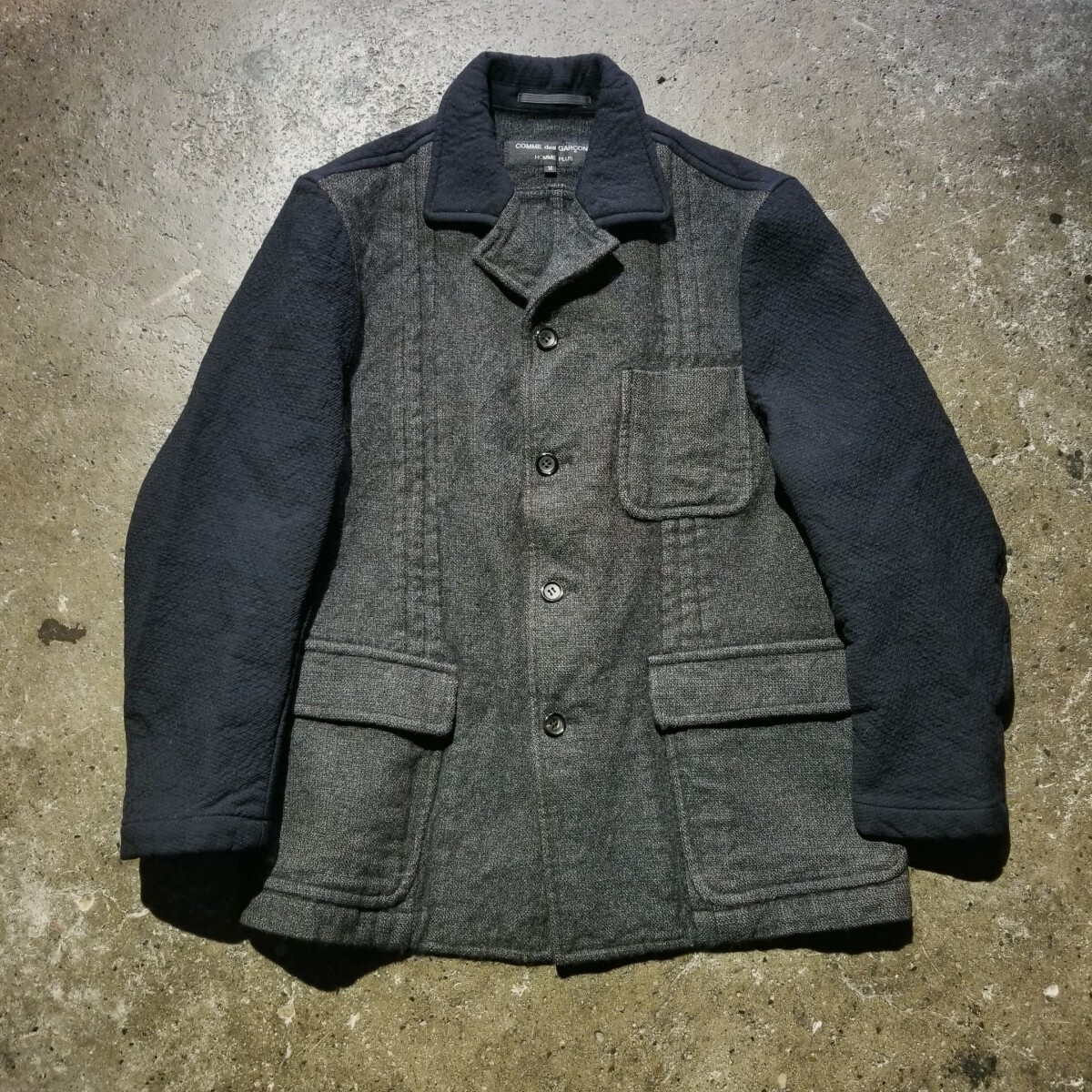 COMME des GARCONS HOMME PLUS 95aw 身頃切替ジャケット M コムデギャルソンオムプリュス 1995aw AD1995 90s SLEEP期 スリープ期